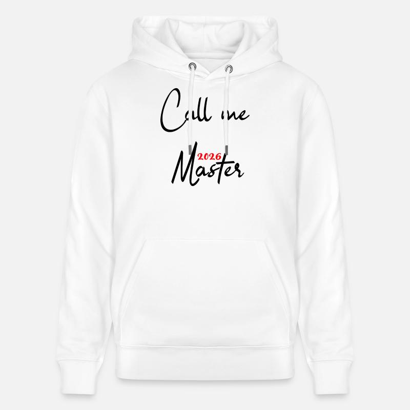 Master 2026 Diplôme - Sweat à capuche bio CRUISER Stanley/Stella Unisexe - blanc