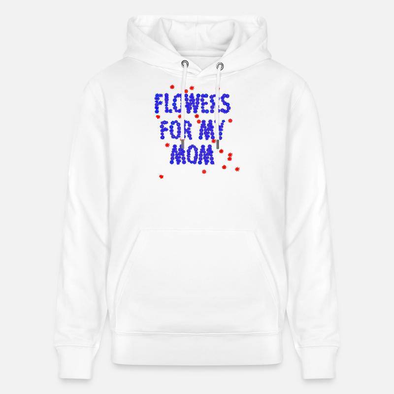 Des fleurs pour ma mère - Sweat à capuche bio CRUISER Stanley/Stella Unisexe - blanc