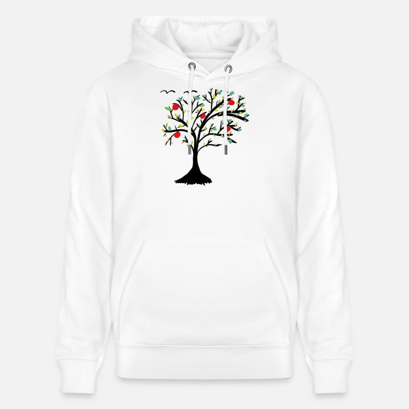 Pommier Arbre Pommier de jardin - Sweat à capuche bio CRUISER Stanley/Stella Unisexe - blanc