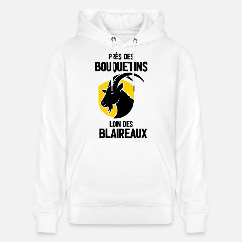 Dragon doré en silhouette - Sweat à capuche bio CRUISER Stanley/Stella Unisexe - blanc