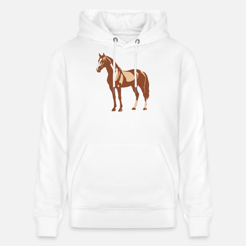 Conception de chevaux - Sweat à capuche bio CRUISER Stanley/Stella Unisexe - blanc