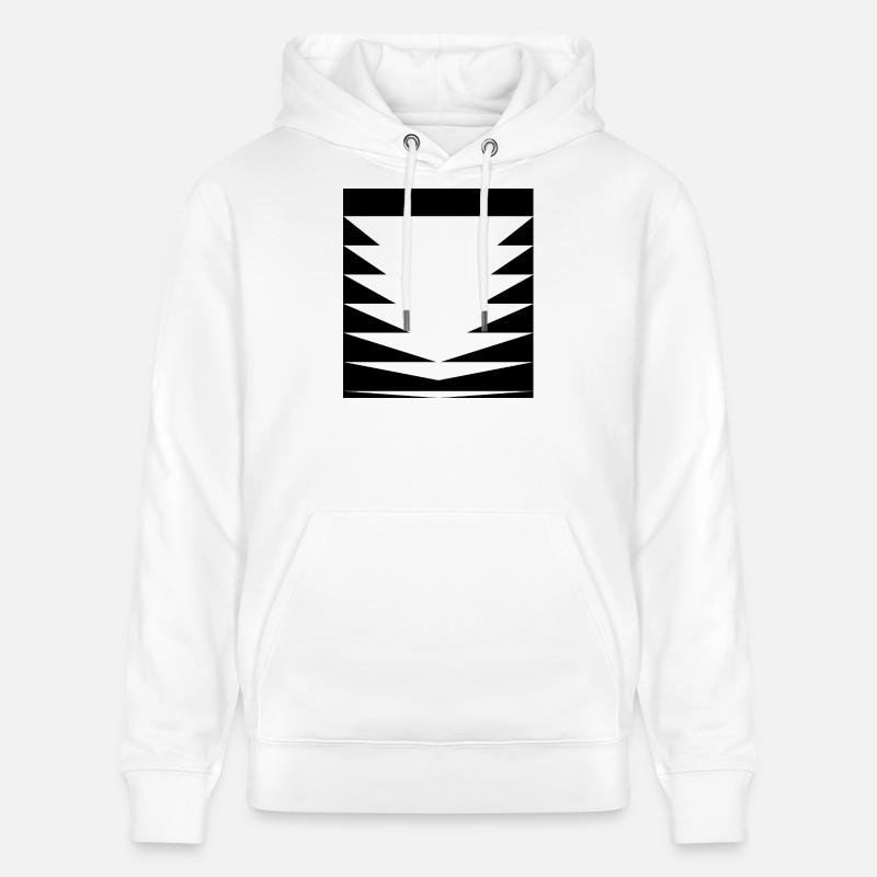 Triangles Pattern design - Stanley/Stella CRUISER Unisex Organic Hoodie - white