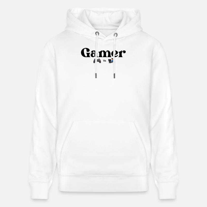 Contrôleur VS PC - Sweat à capuche bio CRUISER Stanley/Stella Unisexe - blanc