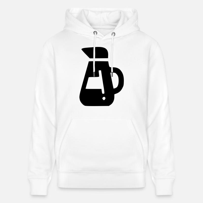 Cafetière - Sweat à capuche bio CRUISER Stanley/Stella Unisexe - blanc