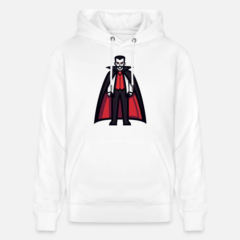 Bande dessinée vampire Halloween - Sweat à capuche bio CRUISER Stanley/Stella Unisexe - blanc