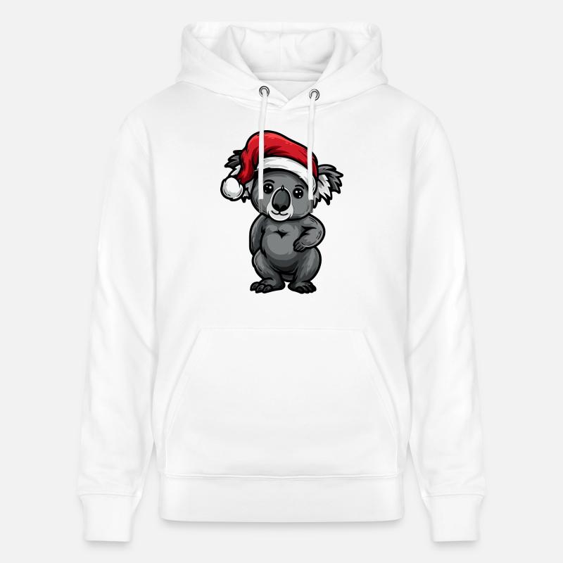 Noël Koala - Sweat à capuche bio CRUISER Stanley/Stella Unisexe - blanc