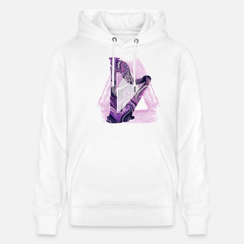 harfe e 75 - Stanley/Stella Unisex Bio-Hoodie CRUISER  - Weiß