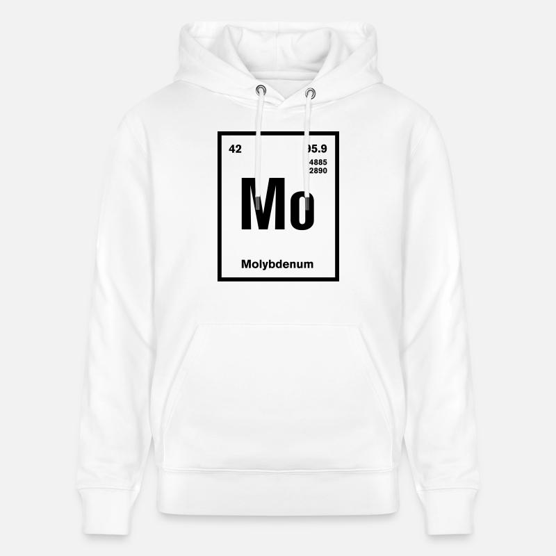 Molybdenum Element im Periodensystem - Stanley/Stella Unisex Bio-Hoodie CRUISER  - Weiß