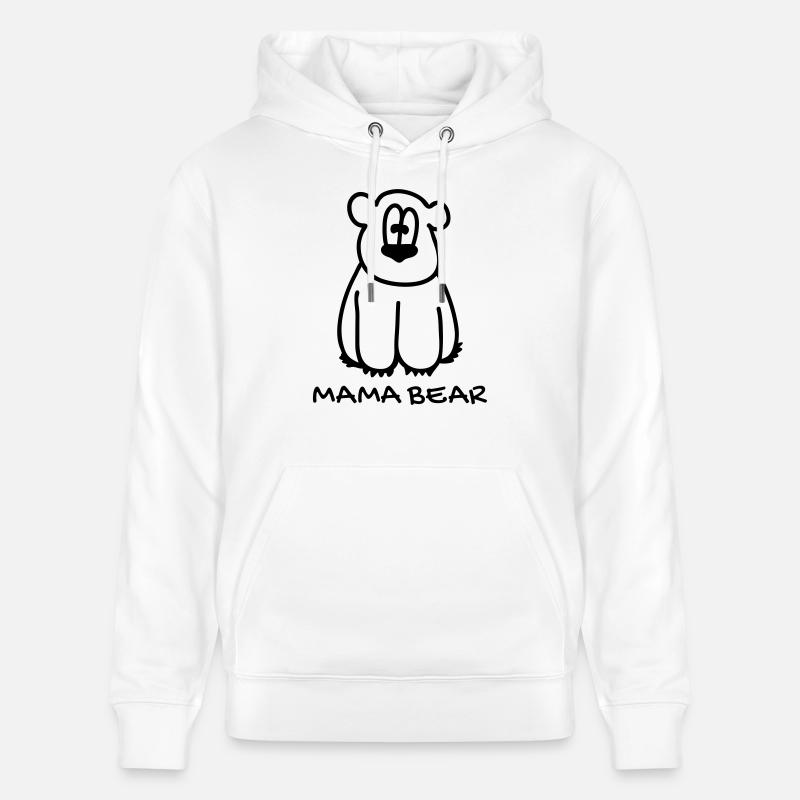 Mama bear maman ours - Sweat à capuche bio CRUISER Stanley/Stella Unisexe - blanc