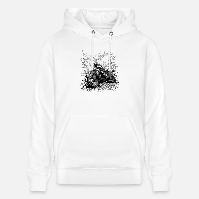 Style Racing Moto Splash - Sweat à capuche bio CRUISER Stanley/Stella Unisexe - blanc