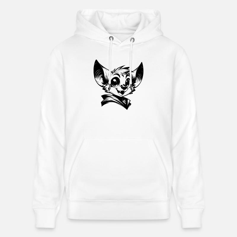 Chauve-souris riant enfants vampire dessin - Sweat à capuche bio CRUISER Stanley/Stella Unisexe - blanc