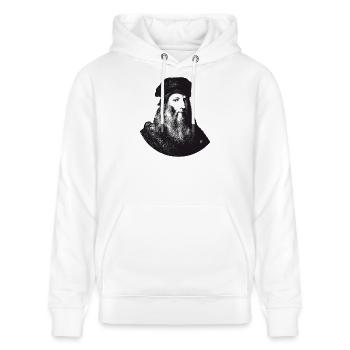 Leonardo da Vinci - Sweat à capuche bio CRUISER Stanley/Stella Unisexe - blanc - Devant - Alina (178cm) & Michal (187cm)