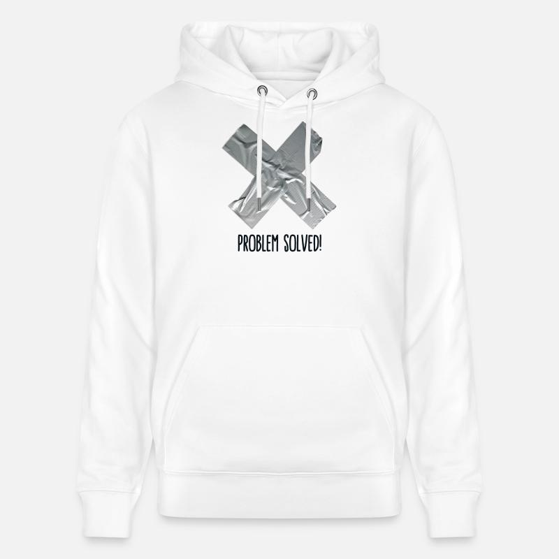 Problem Solved Duct tape - Sweat à capuche bio CRUISER Stanley/Stella Unisexe - blanc