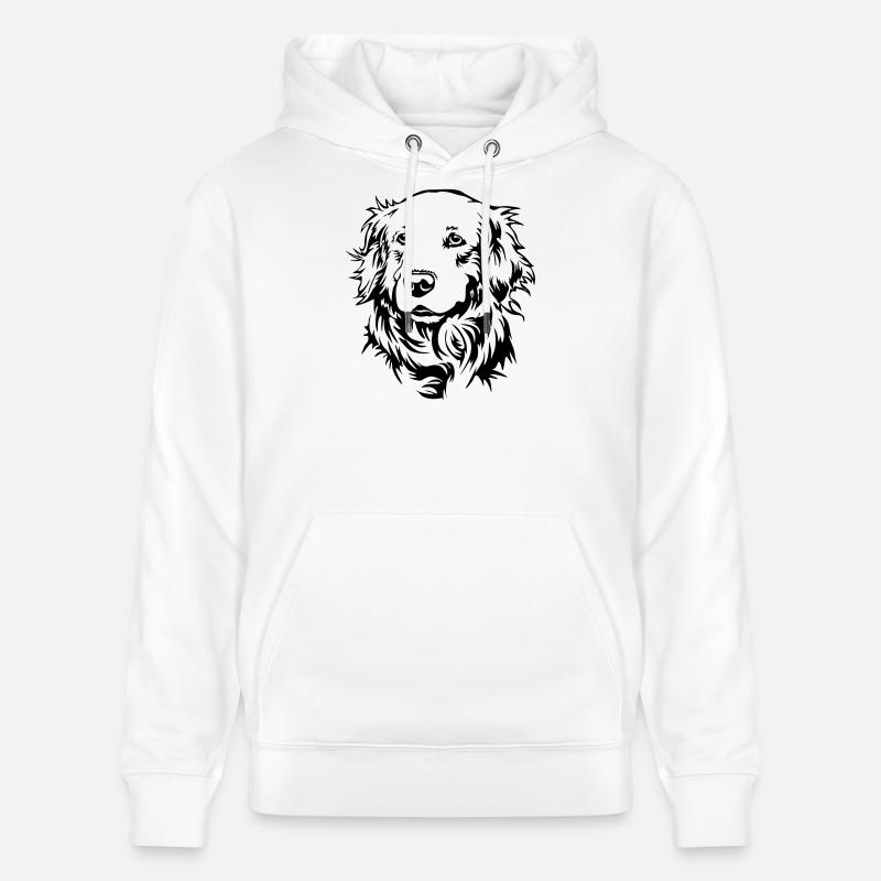 Tête de golden retriever - Sweat à capuche bio CRUISER Stanley/Stella Unisexe - blanc