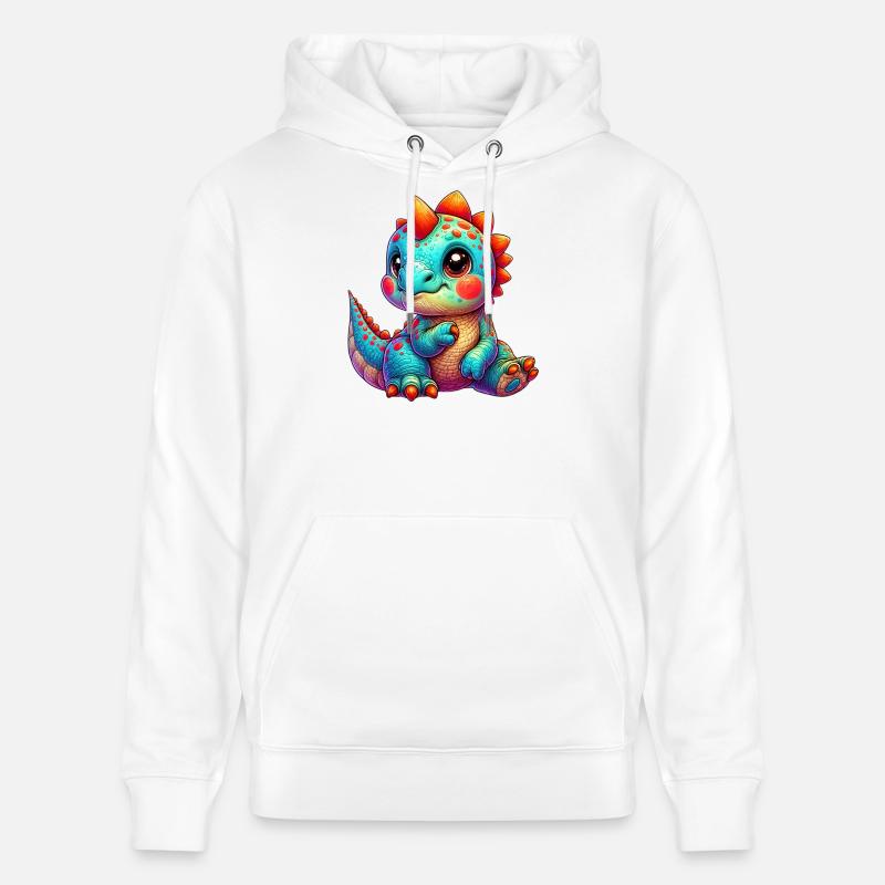 Dinosaurier - Stanley/Stella Unisex Bio-Hoodie CRUISER  - Weiß