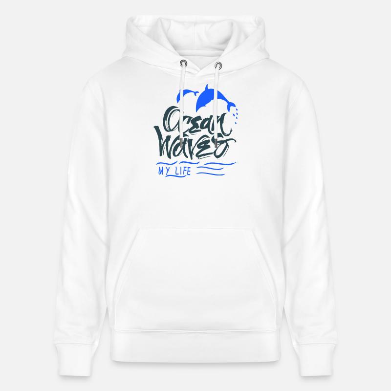 Ocean Delfine - Stanley/Stella Unisex Bio-Hoodie CRUISER  - Weiß