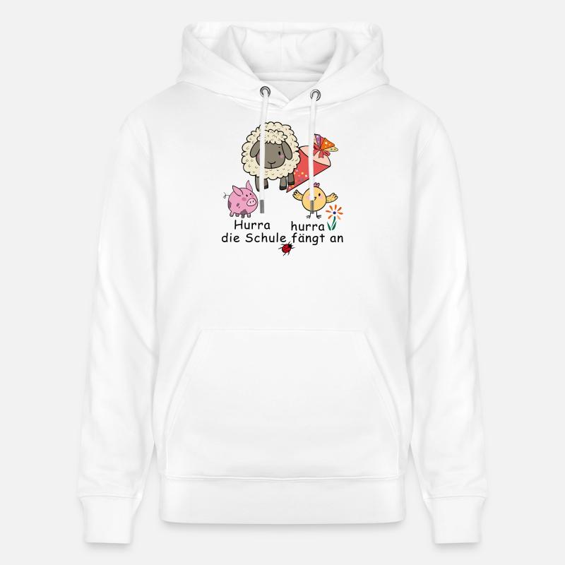 Hourra, hourra, l’école commence - Sweat à capuche bio CRUISER Stanley/Stella Unisexe - blanc