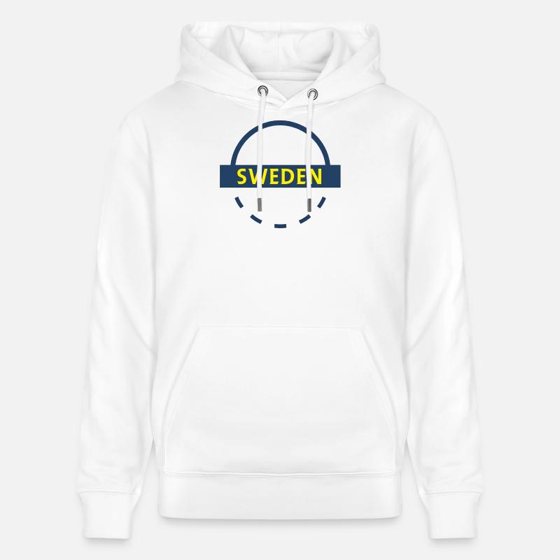 Emblème de la Suède Arc Badge - Sweat à capuche bio CRUISER Stanley/Stella Unisexe - blanc