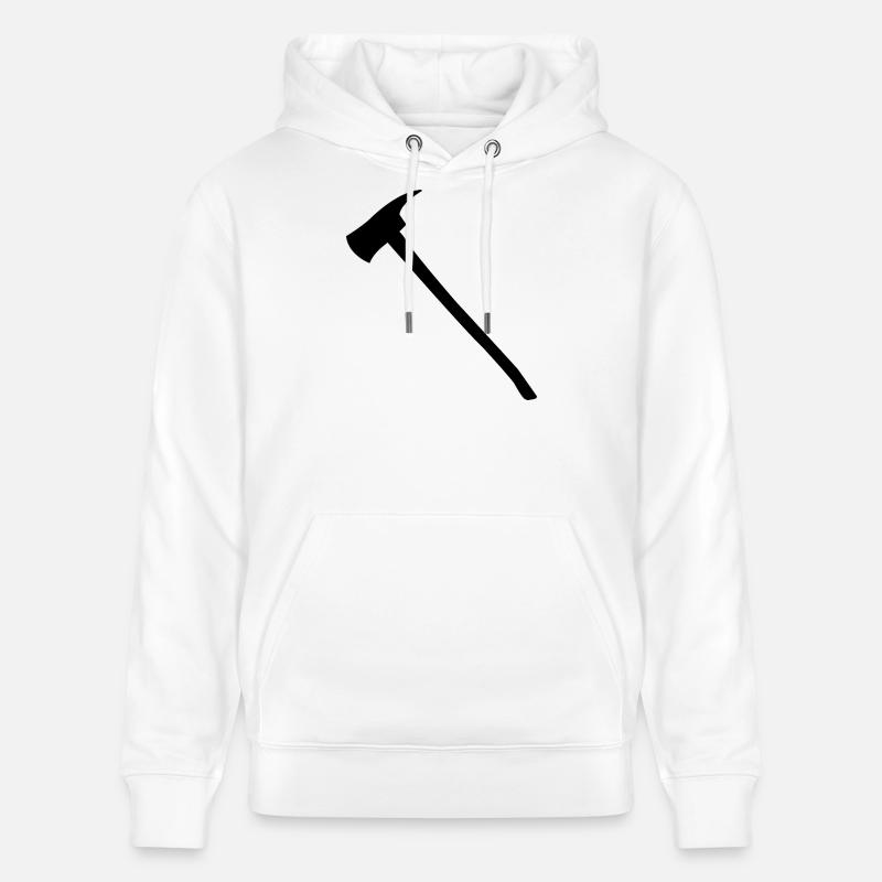 Hache de pompier - Sweat à capuche bio CRUISER Stanley/Stella Unisexe - blanc