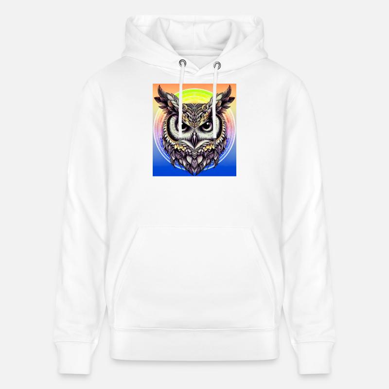 Eule - Stanley/Stella Unisex Bio-Hoodie CRUISER  - Weiß