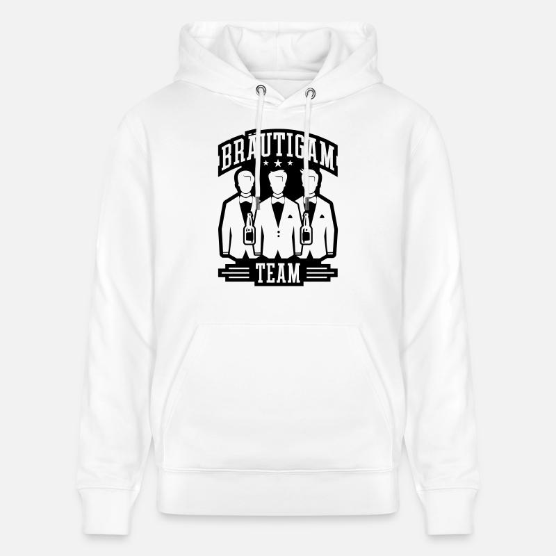 Mariage du marié - Sweat à capuche bio CRUISER Stanley/Stella Unisexe - blanc