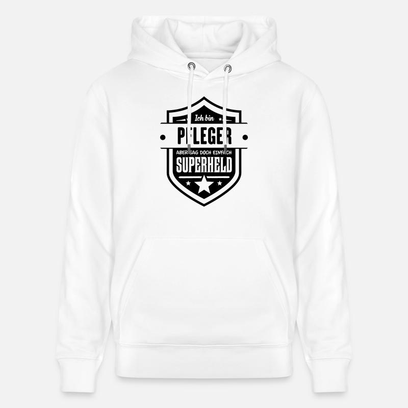Super Pfleger - Stanley/Stella Unisex Bio-Hoodie CRUISER  - Weiß