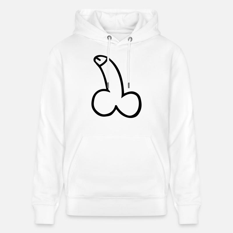 Penis - Stanley/Stella Unisex Bio-Hoodie CRUISER - Weiß