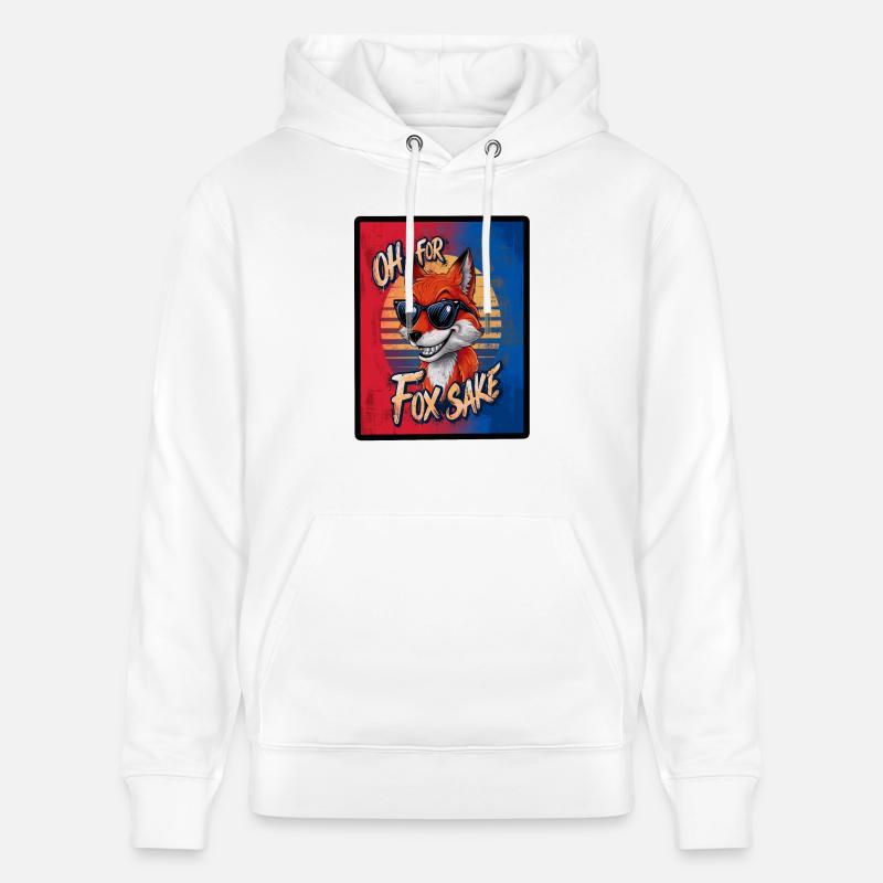 Oh For Fox Sake - Sweat à capuche bio CRUISER Stanley/Stella Unisexe - blanc