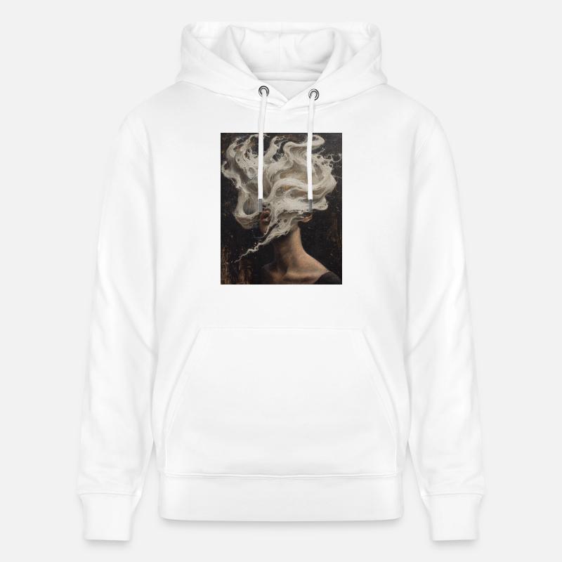 Une mer de pensées - Sweat à capuche bio CRUISER Stanley/Stella Unisexe - blanc