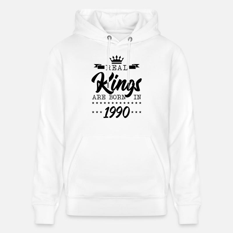 Rois nés en 1990 - Sweat à capuche bio CRUISER Stanley/Stella Unisexe - blanc