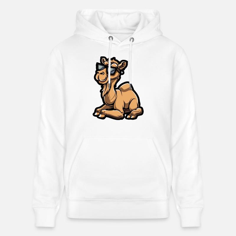 Kamel Cool Comic - Stanley/Stella Unisex Bio-Hoodie CRUISER  - Weiß