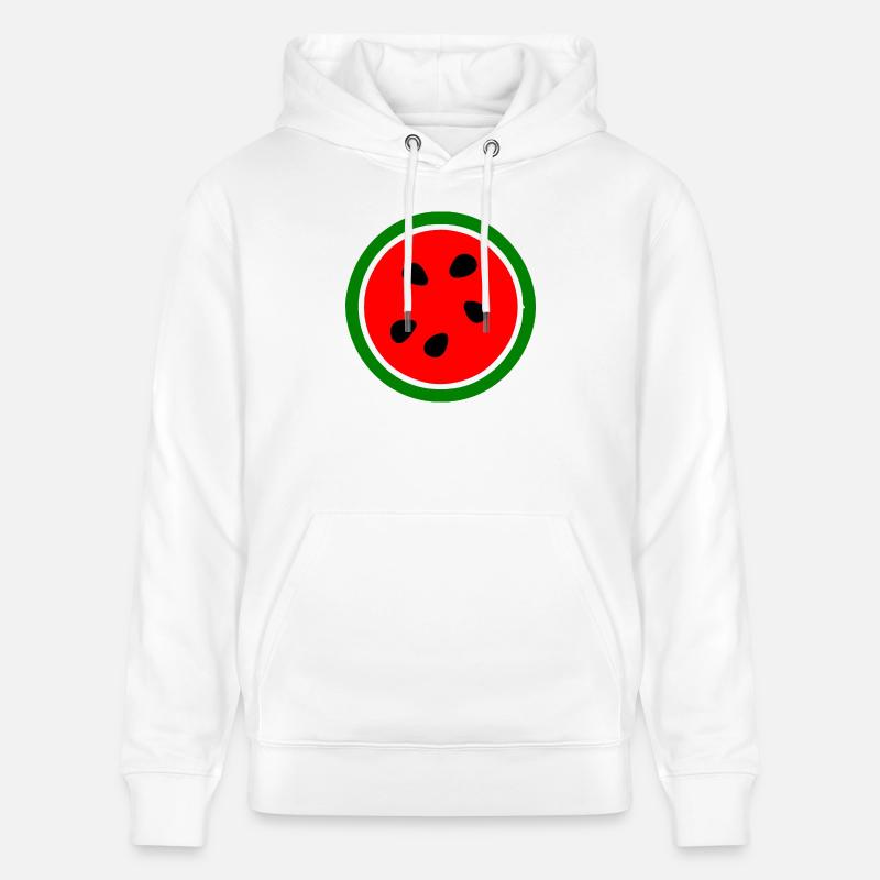 Wassermelone - Stanley/Stella Unisex Bio-Hoodie CRUISER  - Weiß