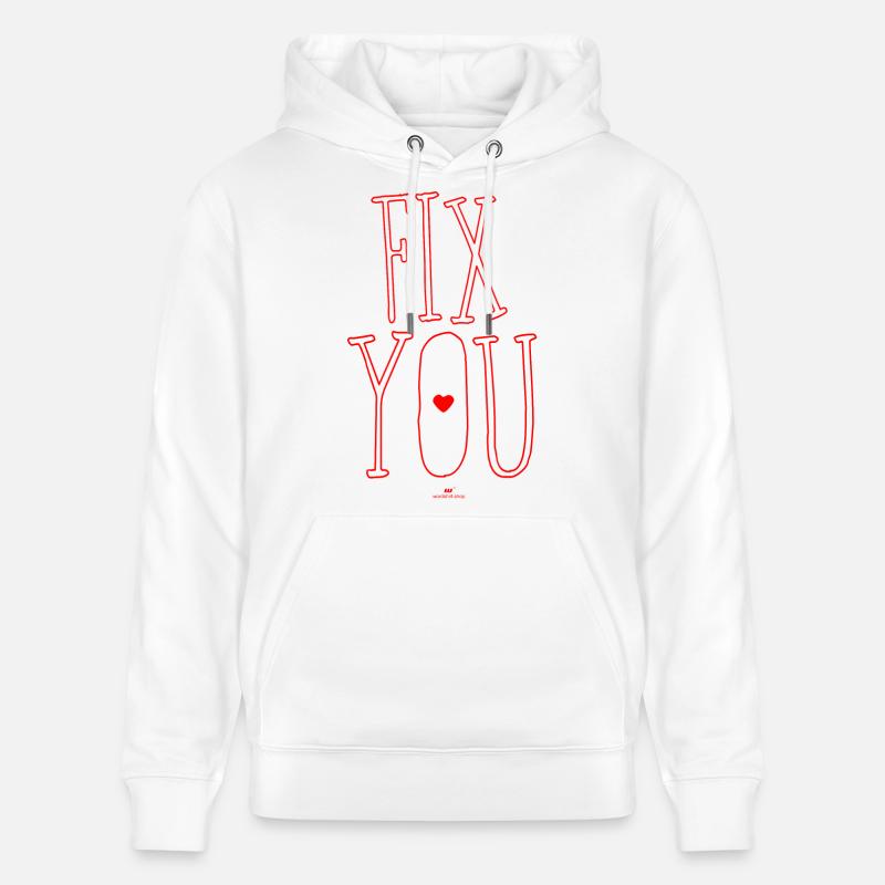 vous fixer - Sweat à capuche bio CRUISER Stanley/Stella Unisexe - blanc