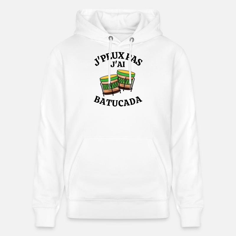 batucada, Brésil, carnaval de rio, samba - Sweat à capuche bio CRUISER Stanley/Stella Unisexe - blanc