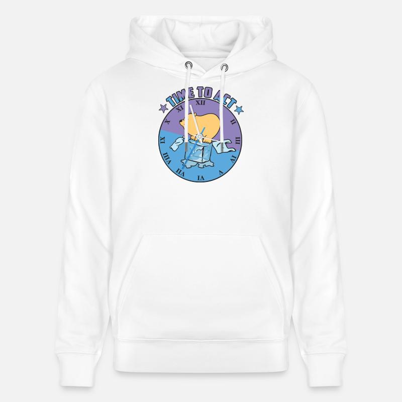 Eisbär auf eis - Stanley/Stella Unisex Bio-Hoodie CRUISER  - Weiß