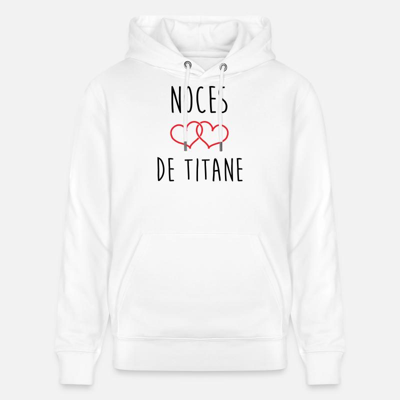 Titanium-Hochzeit 72 Jahre Ehe - Stanley/Stella Unisex Bio-Hoodie CRUISER  - Weiß