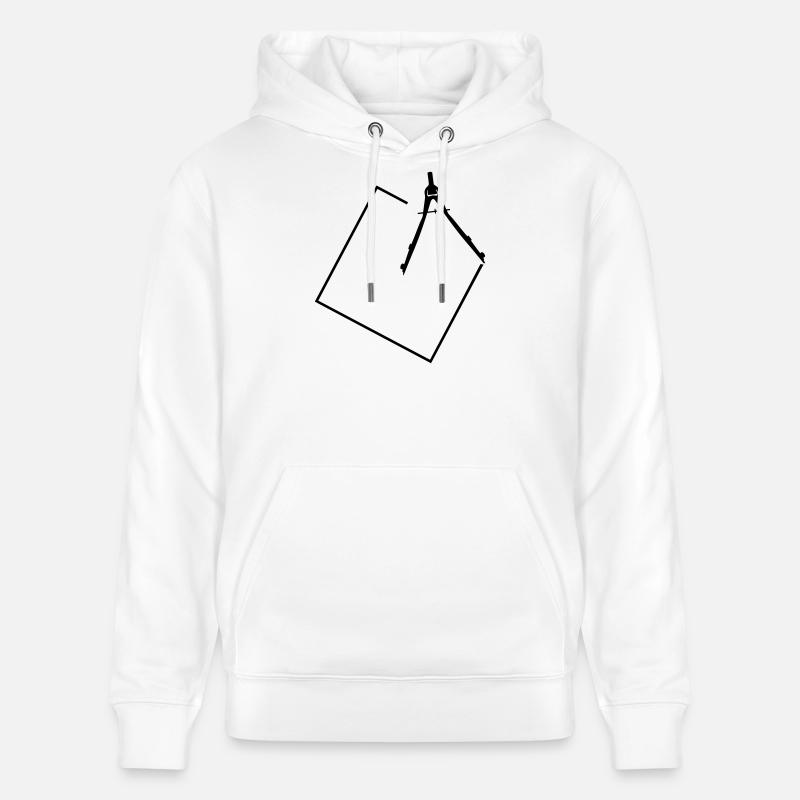 Compas - Sweat à capuche bio CRUISER Stanley/Stella Unisexe - blanc