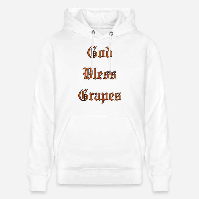 Que Dieu bénisse les raisins - Sweat à capuche bio CRUISER Stanley/Stella Unisexe - blanc