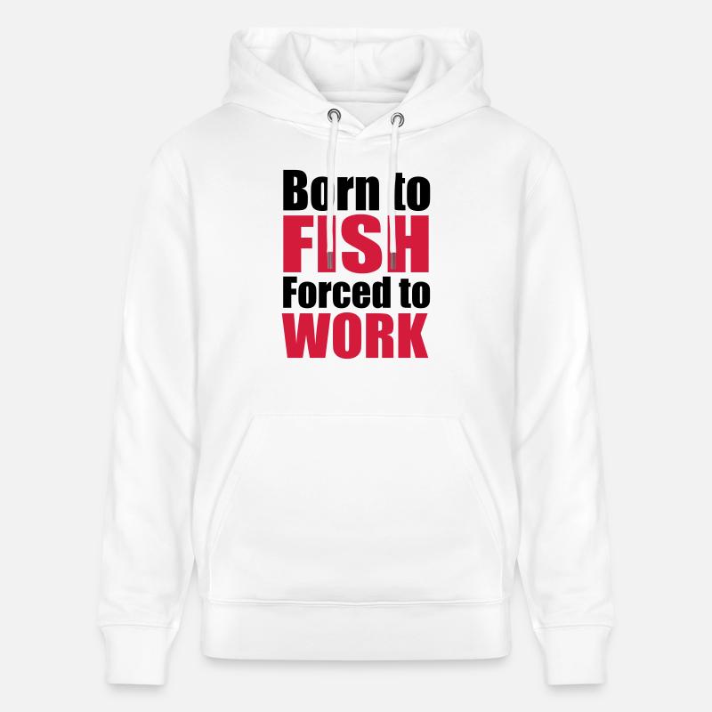 poisson - Sweat à capuche bio CRUISER Stanley/Stella Unisexe - blanc