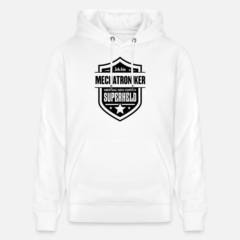 Super Mechatroniker - Stanley/Stella Unisex Bio-Hoodie CRUISER  - Weiß