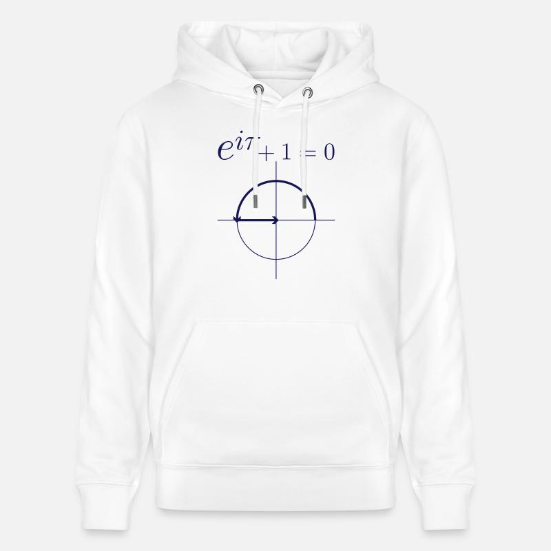 Formule d'Euler - Sweat à capuche bio CRUISER Stanley/Stella Unisexe - blanc