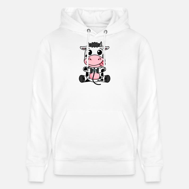 Jeu de joueur de vache - Sweat à capuche bio CRUISER Stanley/Stella Unisexe - blanc