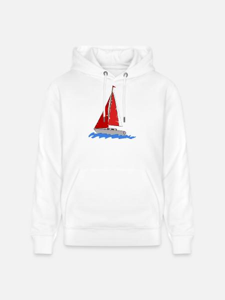 Yachtsman - Sweat à capuche bio CRUISER Stanley/Stella Unisexe - blanc