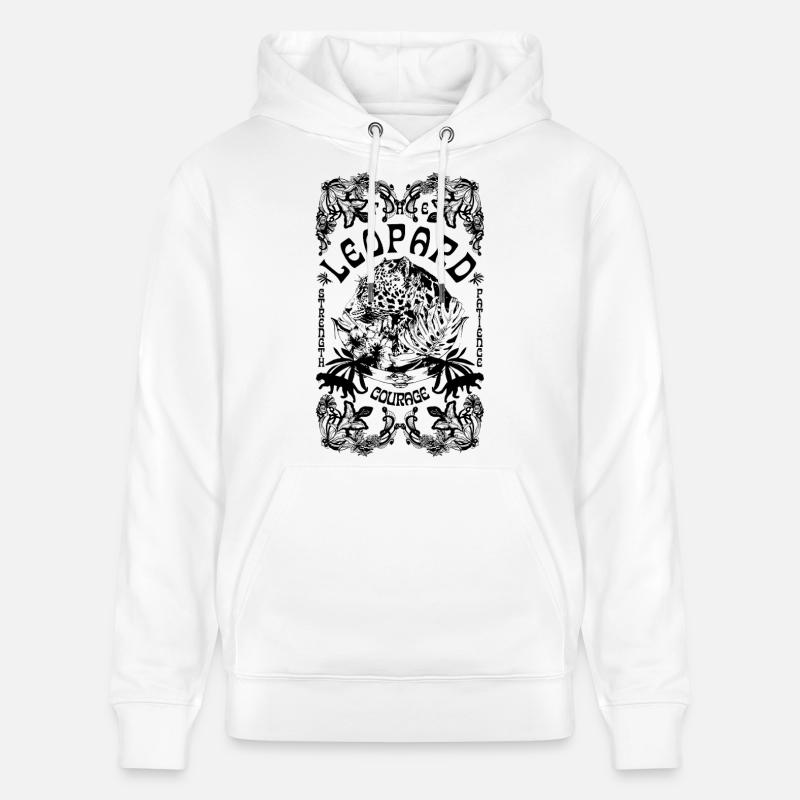 LE LÉOPARD - Sweat à capuche bio CRUISER Stanley/Stella Unisexe - blanc