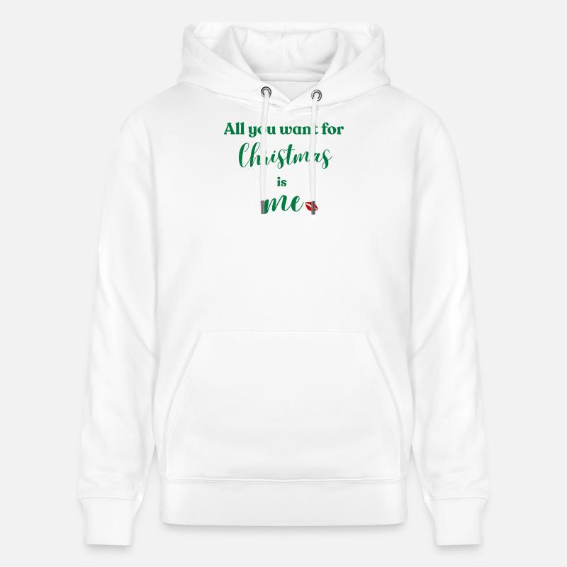 Weihnachten bin ich dein Wunsch - Stanley/Stella Unisex Bio-Hoodie CRUISER  - Weiß