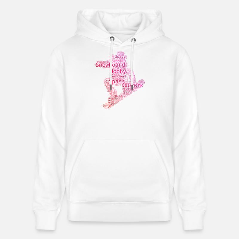 Déclaration directe sur le snowboard - Sweat à capuche bio CRUISER Stanley/Stella Unisexe - blanc