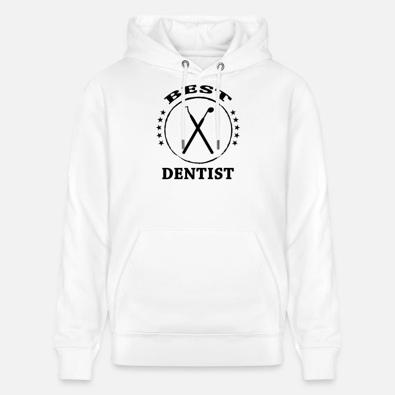 Best Dentist Tools Crest - Sweat à capuche bio CRUISER Stanley/Stella Unisexe - blanc