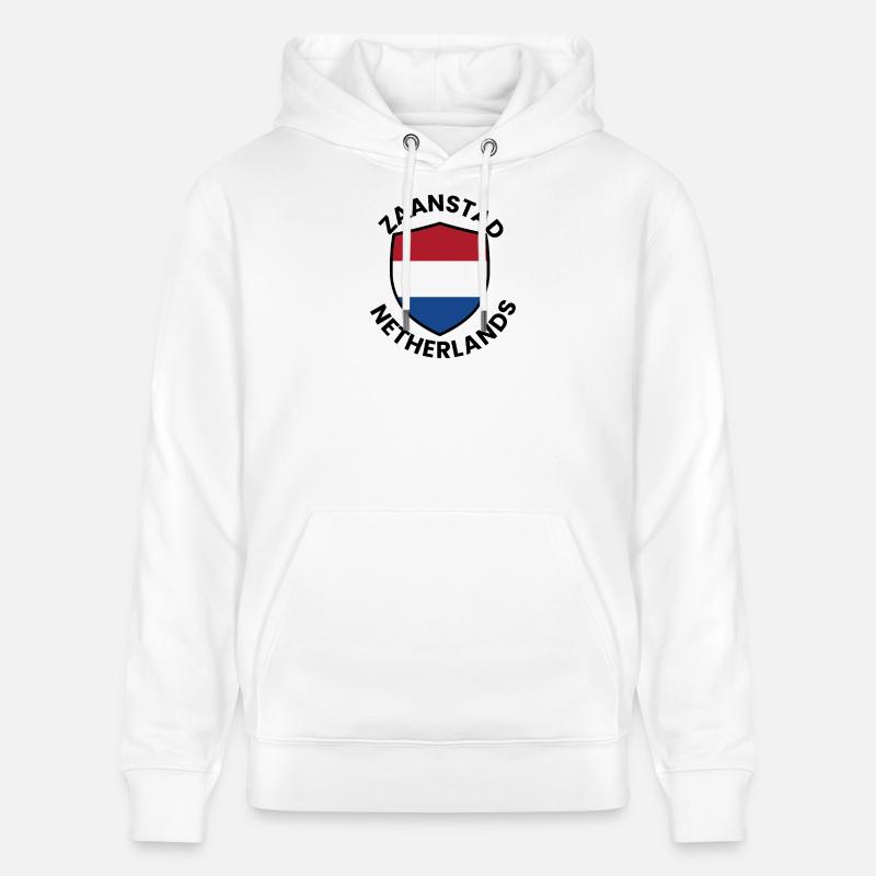 Bouclier de Zaanstad Pays-Bas - Sweat à capuche bio CRUISER Stanley/Stella Unisexe - blanc