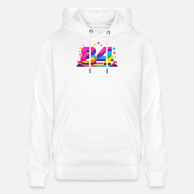numero_84 - Sweat à capuche bio CRUISER Stanley/Stella Unisexe - blanc
