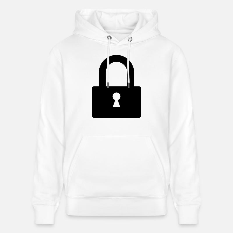 lock - Sweat à capuche bio CRUISER Stanley/Stella Unisexe - blanc